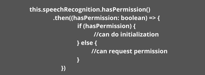 Ionic Application hasPermission