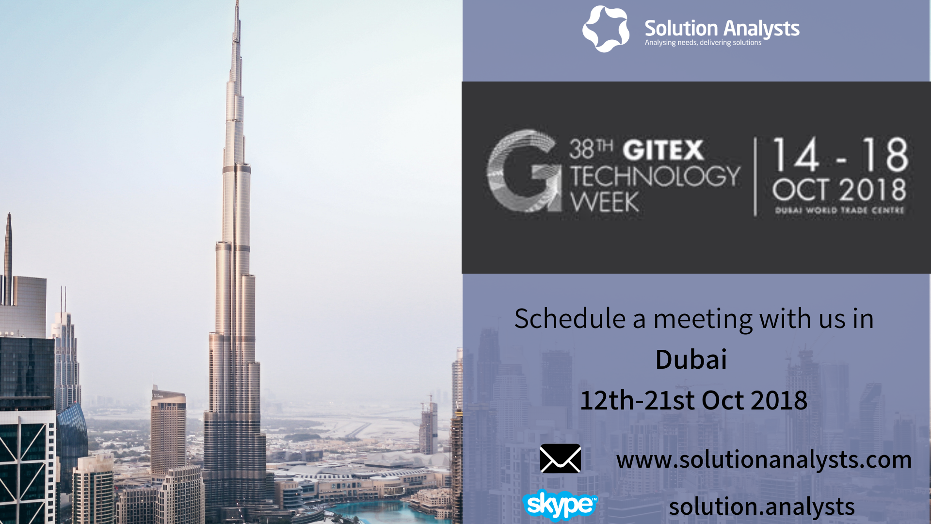 Three Days to Go- We’re Visiting GITEX Technology Week 2018 in Dubai