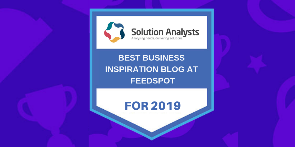 Solution Analysts Blog Featured in FeedSpot Top 100 Business Blogs to Follow in 2019