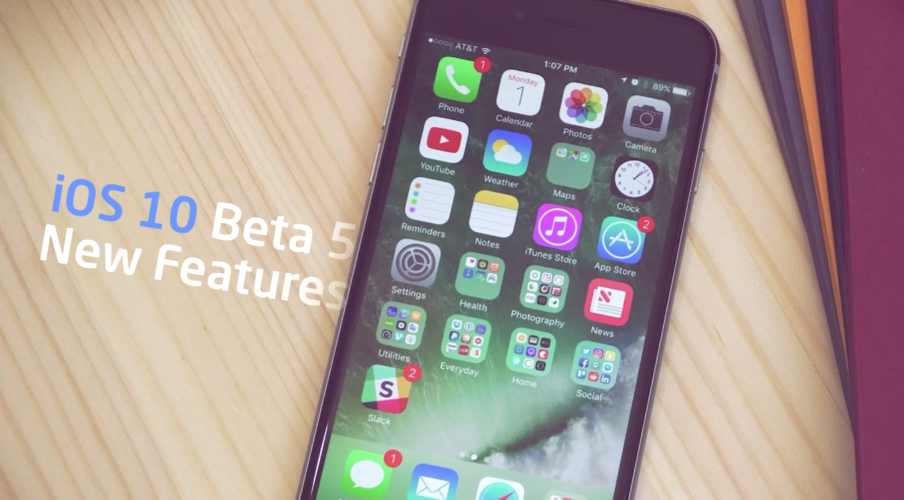 All that’s New on iOS 10 5th Beta Version