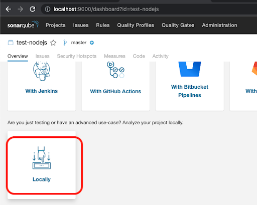 Locally Dashboard