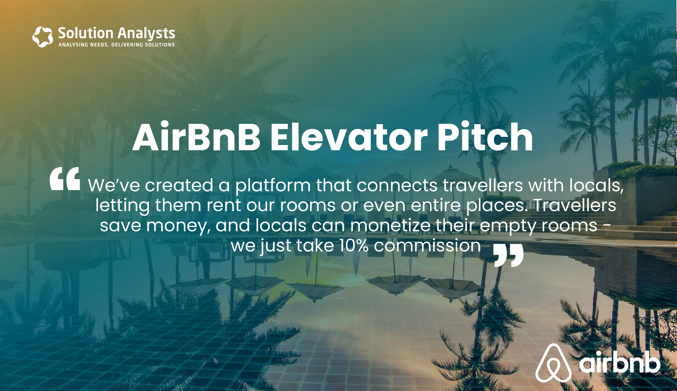 Airbnb elevator pitch